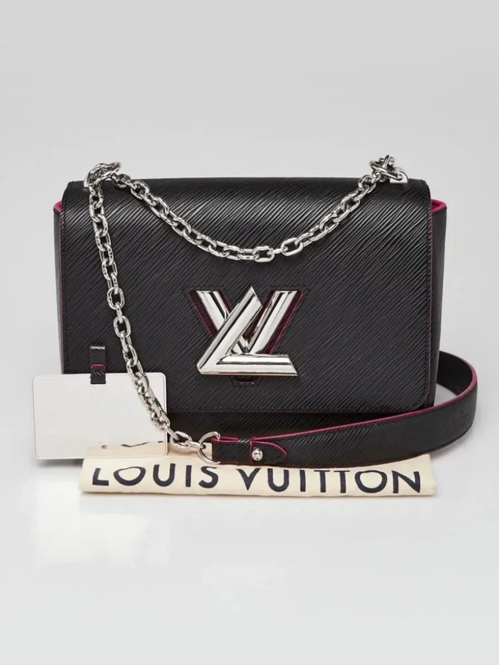 Louis Vuitton Black Epi Leather Twist MM Bag
